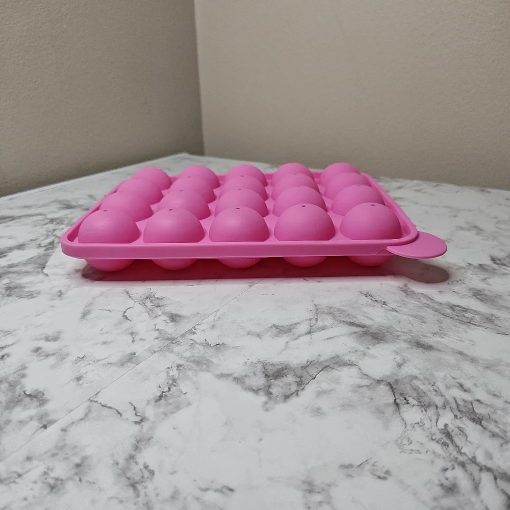 Pink Silicone Cake Pop Mold